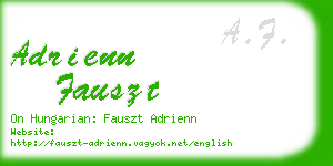 adrienn fauszt business card